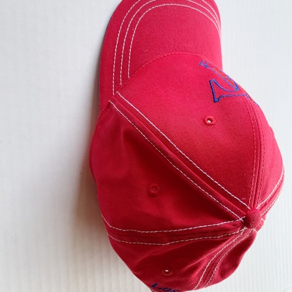 Red LAC  Embroidered Stitched Hat - Picture 2 of 6